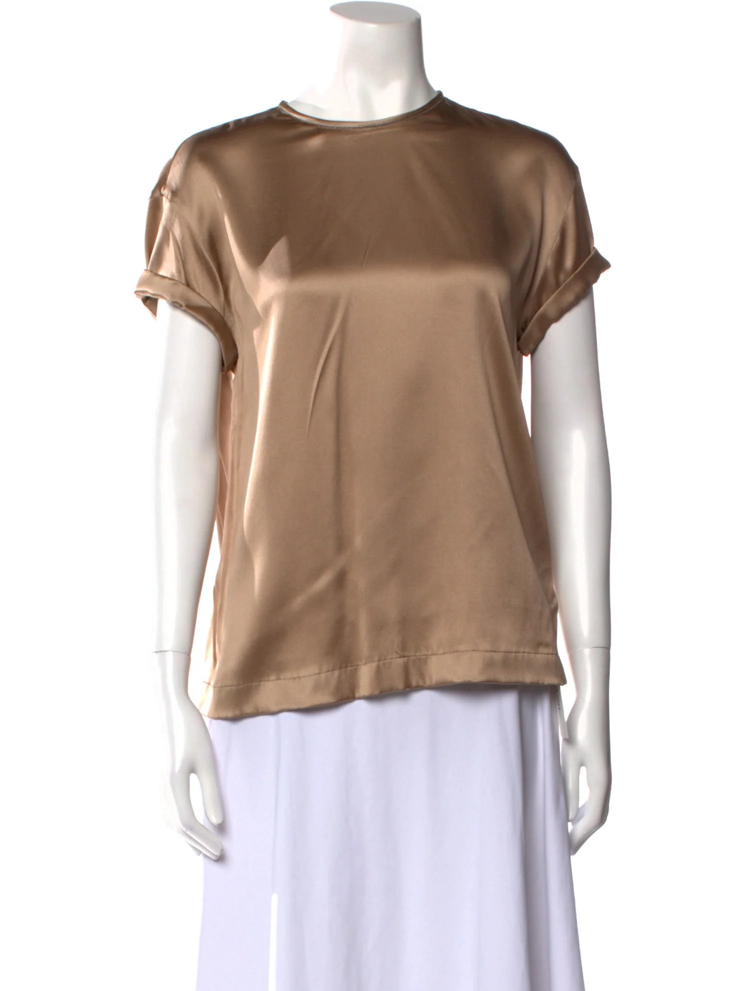 Silk Crew Neck Blouse | The RealReal