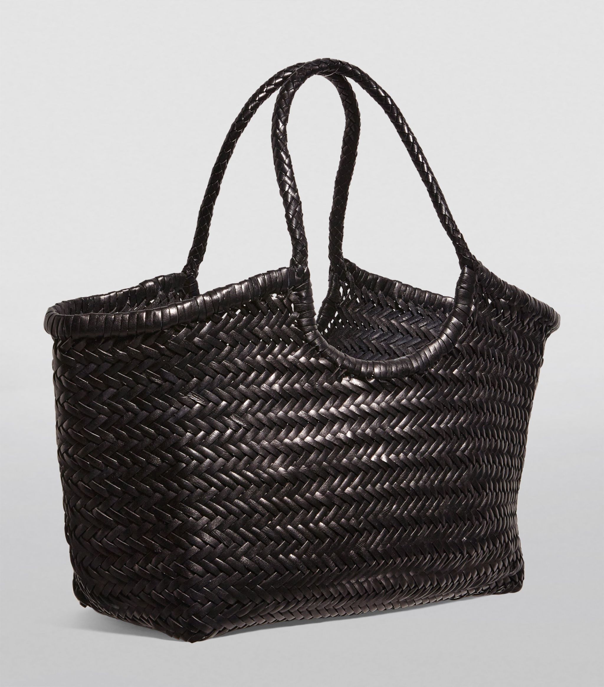 Large Leather Woven Nantucket Tote Bag | Harrods