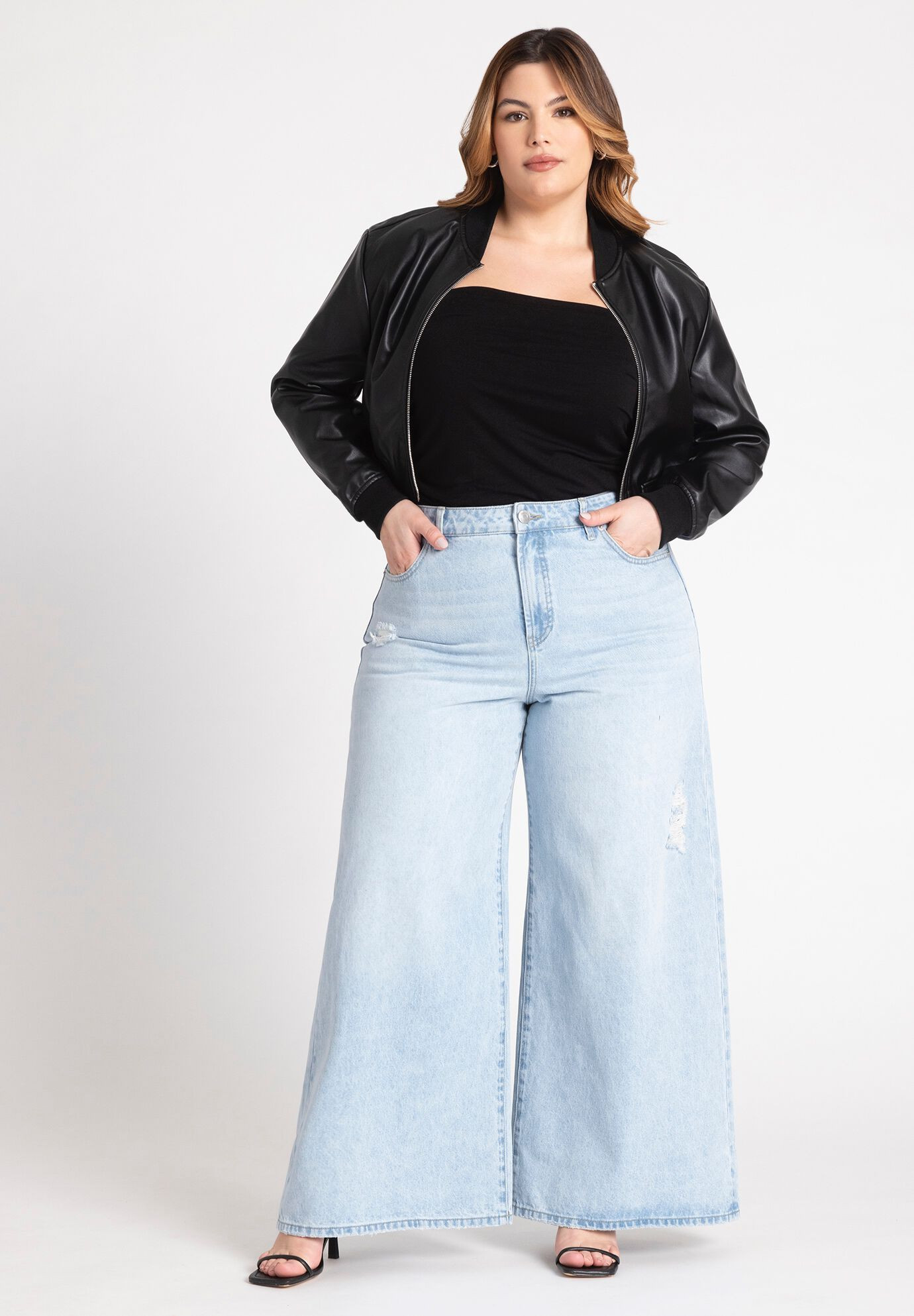 Super Wide Leg Jean | Eloquii