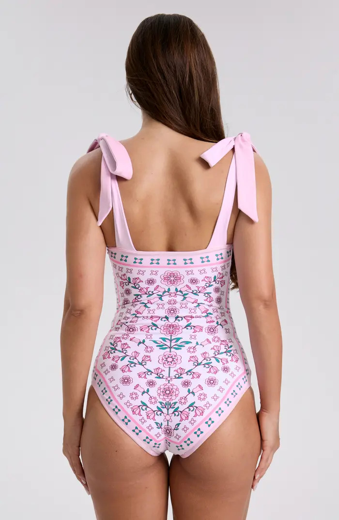 Pink Blossom Reversible One-Piece Swimsuit | Nordstrom