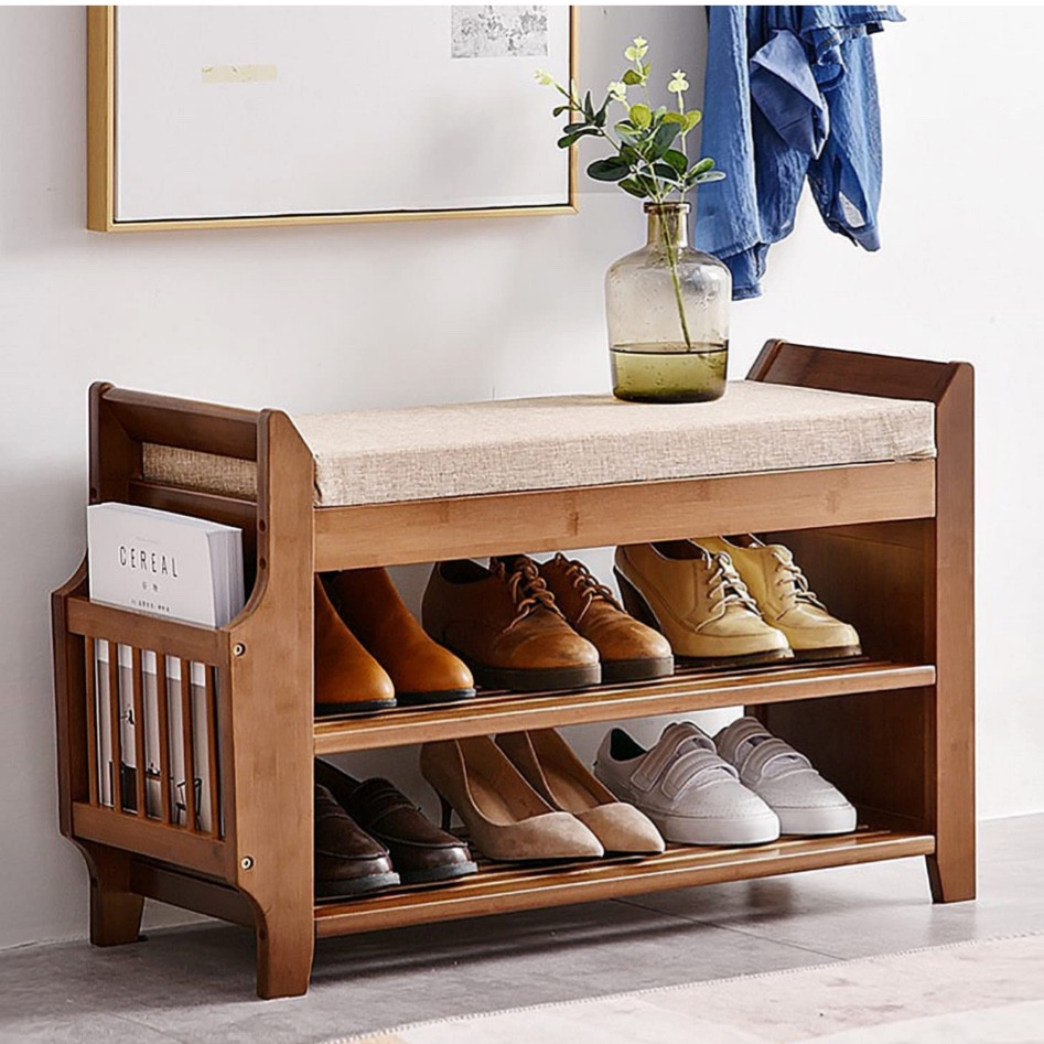 PETKABOO 2 Tier Shoe Bench, Bamboo Shoe Rack Bench, Shoe Storage Bench Organizer for Entryway Hallway Living Room 

#LTKFind #LTKhome