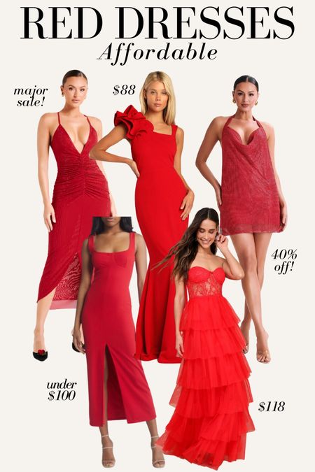 Affordable red dresses! Red dress, wedding guest dress, bachelorette dress, under $100 dress

#LTKWedding #LTKStyleTip #LTKFindsUnder100