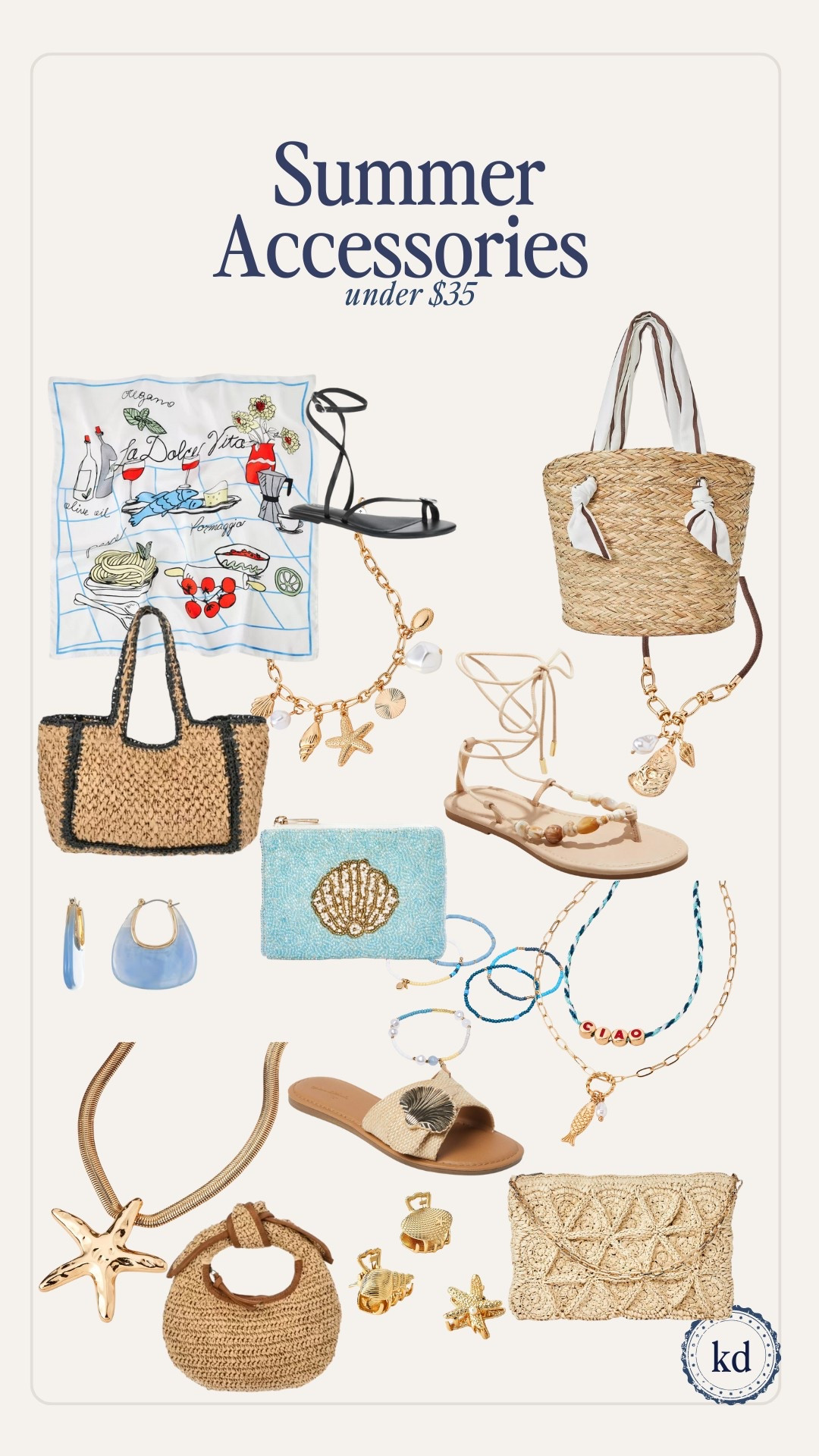 Summer accessories under $35 🐚

Target finds, Walmart finds, Walmart fashion, target fashion, straw bag, summer sandals, charm necklace, European summer, coastal accessories 

#LTKShoeCrush #LTKSeasonal #LTKFindsUnder50