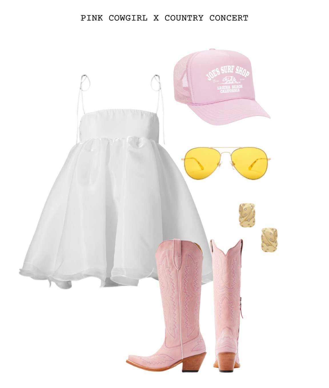 Mixing in some girlier colors 🎀 

country concert l country outfit l country inspo l cowboy boots l trucker hat

#LTKFestival