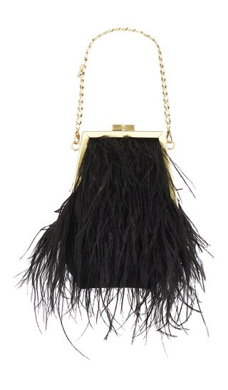 olga berg Sara Feather Frame Bag in Black. | Revolve Clothing (Global)