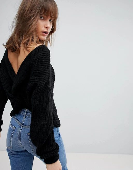 ASOS DESIGN sweater with twist back | ASOS US