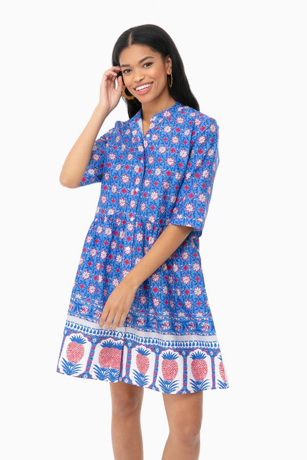 Pineapple Royal Shirt Dress | Tuckernuck