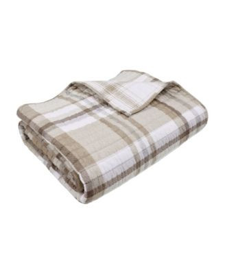 Spencer Red Plaid Reversible Quilted Throw, 60" x 50" | Macy's