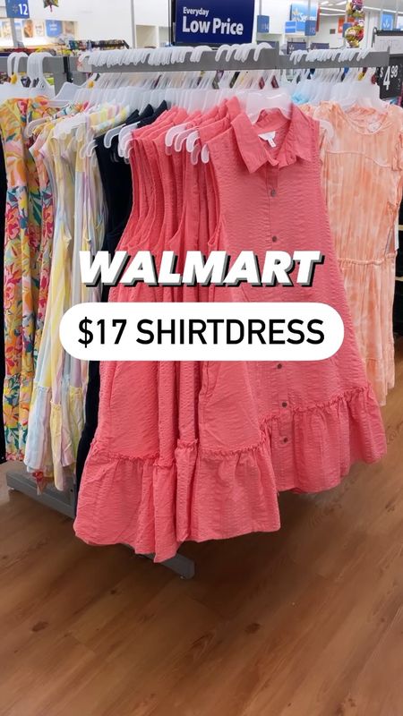 Walmart $17 Shirtdress, time and tru, Walmart fashion, outfit video, try on video 

#LTKstyletip #LTKunder50 #LTKFind