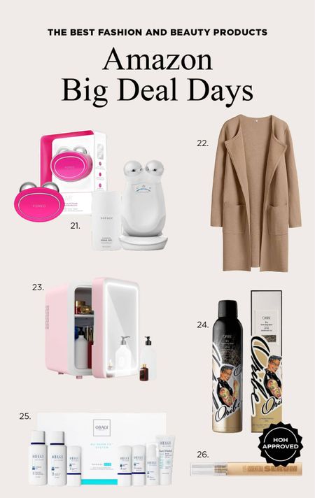 Amazon fashion and beauty products in my cart like this camel color cardigan and these 2 microcurrent facial devices that are like a mini facelift! Oh and who doesn’t want a skincare fridge? #amazon #bigdeals2023 #amazonprime #amazonmusthaves #founditonamazon 

#LTKover40 #LTKxPrime #LTKbeauty