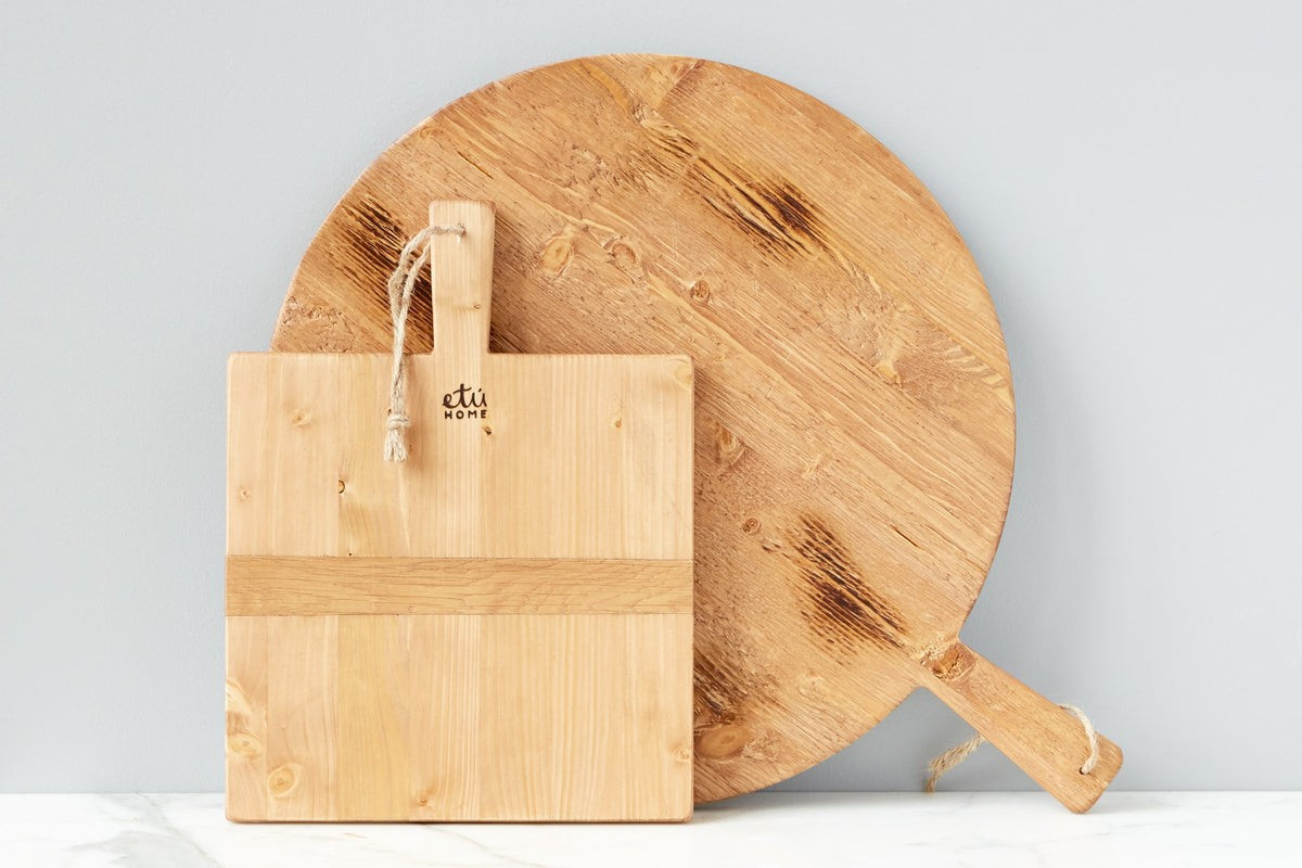 Square Pine Charcuterie Board, Small | etúHOME