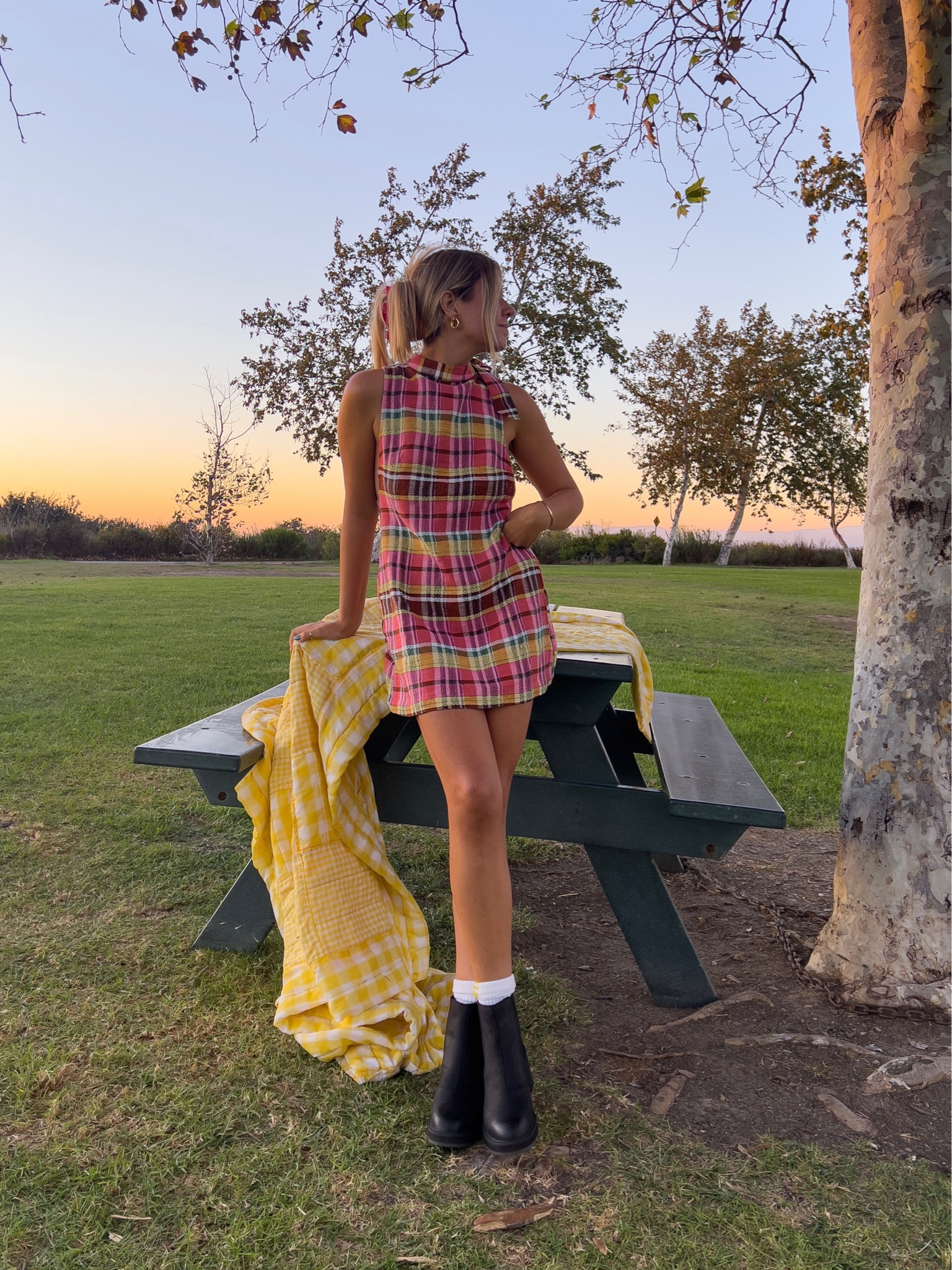 walk the walk plaid mini dress Trisha_Smith on LTK