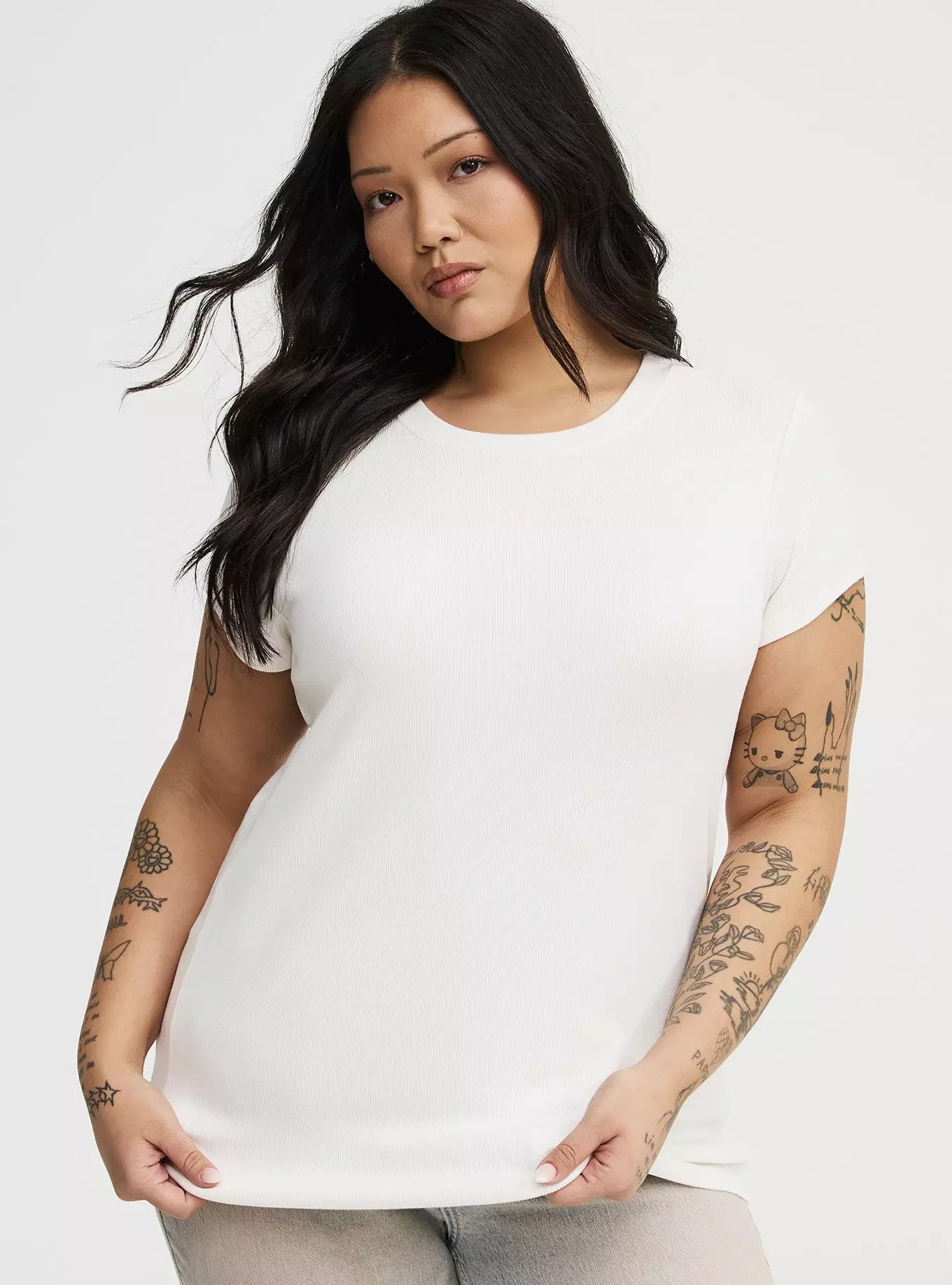 Heritage Rib Crew Tee | Torrid (US & Canada)