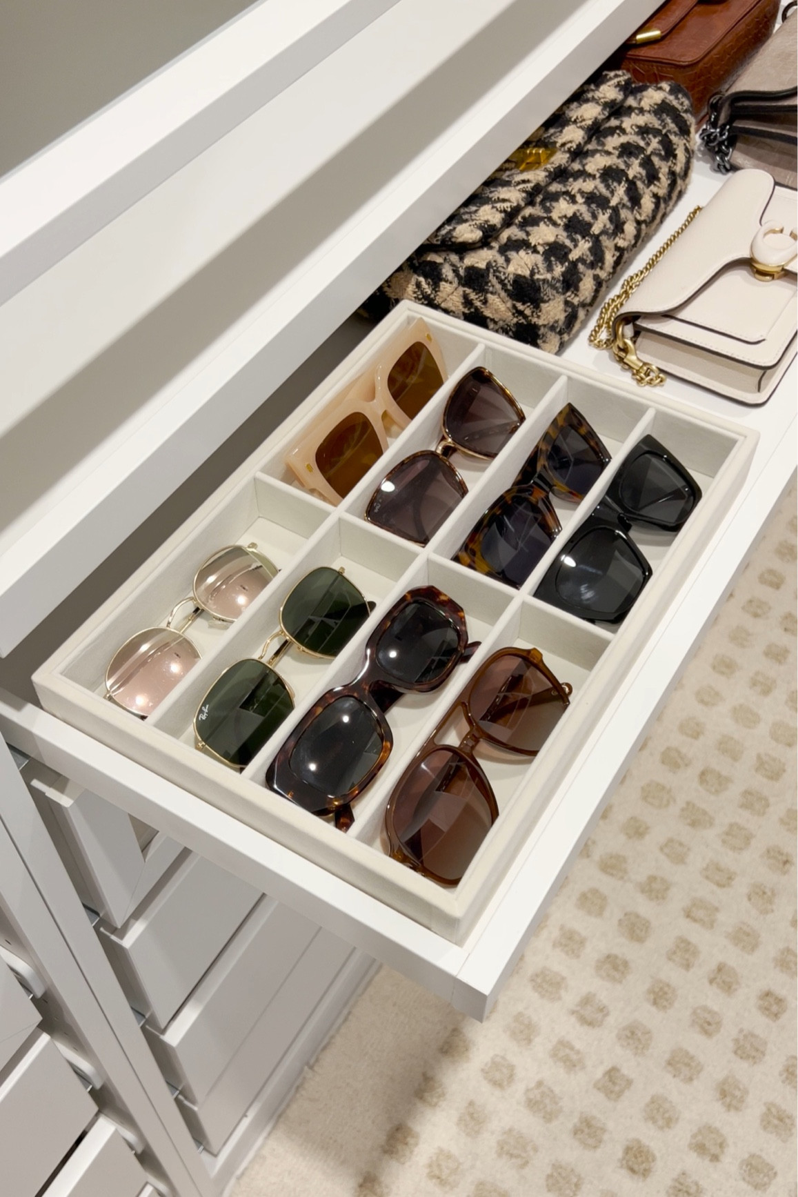 Amazon velvet sunglasses organizer 🕶️ 

Amazon finds, Amazon gadgets, Amazon organization, closet organizer, closet organization, closet, Amazon home, home find, Amazon favorites, Amazon must haves, sunglasses, closet inspo, organization, TopOnlineFinds, top online finds 

#LTKfindsunder50 #LTKhome #LTKGiftGuide