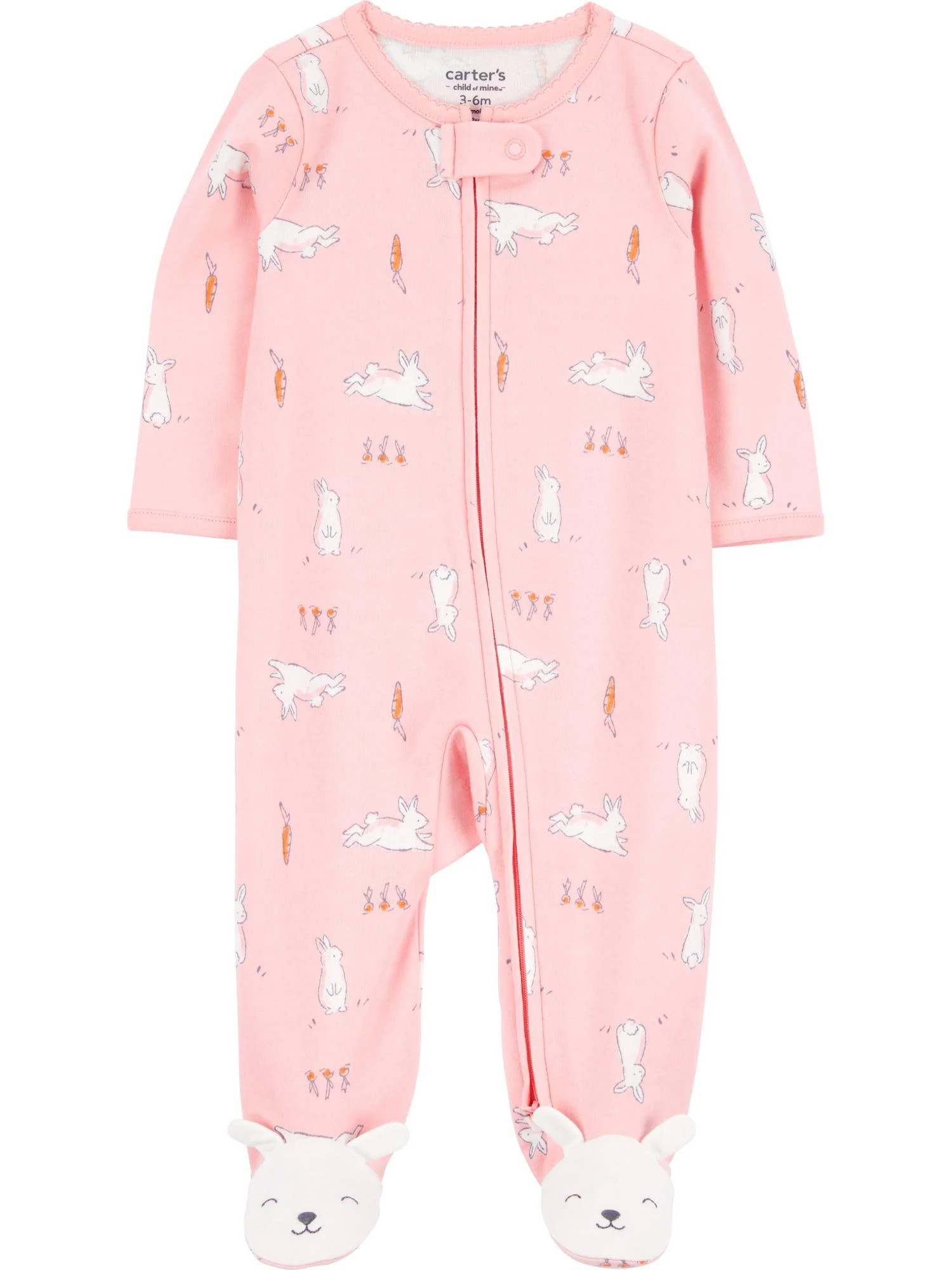 Carter's Child of Mine Baby Girl Sleep 'n Play, One-Piece, Sizes Preemie-6/9 Months | Walmart (US)