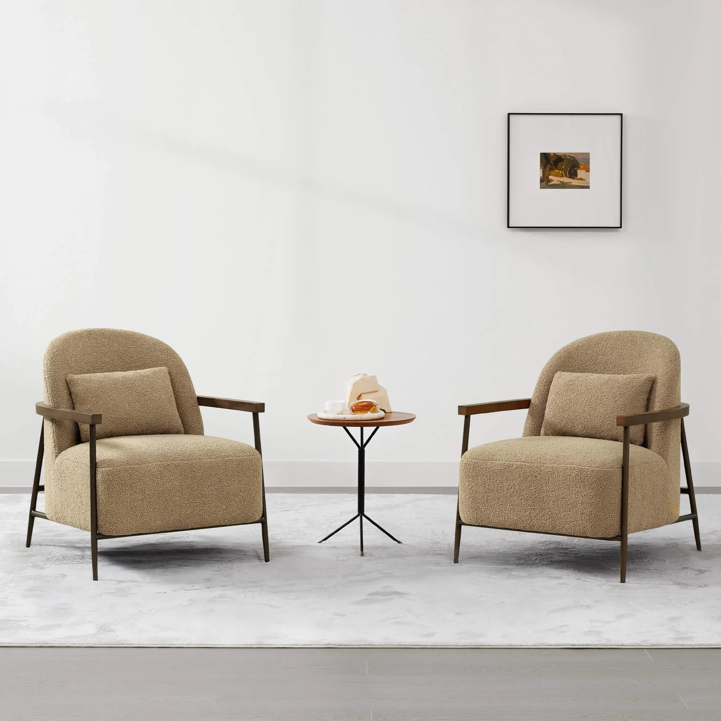 Teddi Accent Chair | Plush Comfort, Sherpa Fabric, Lumbar Support | Chita