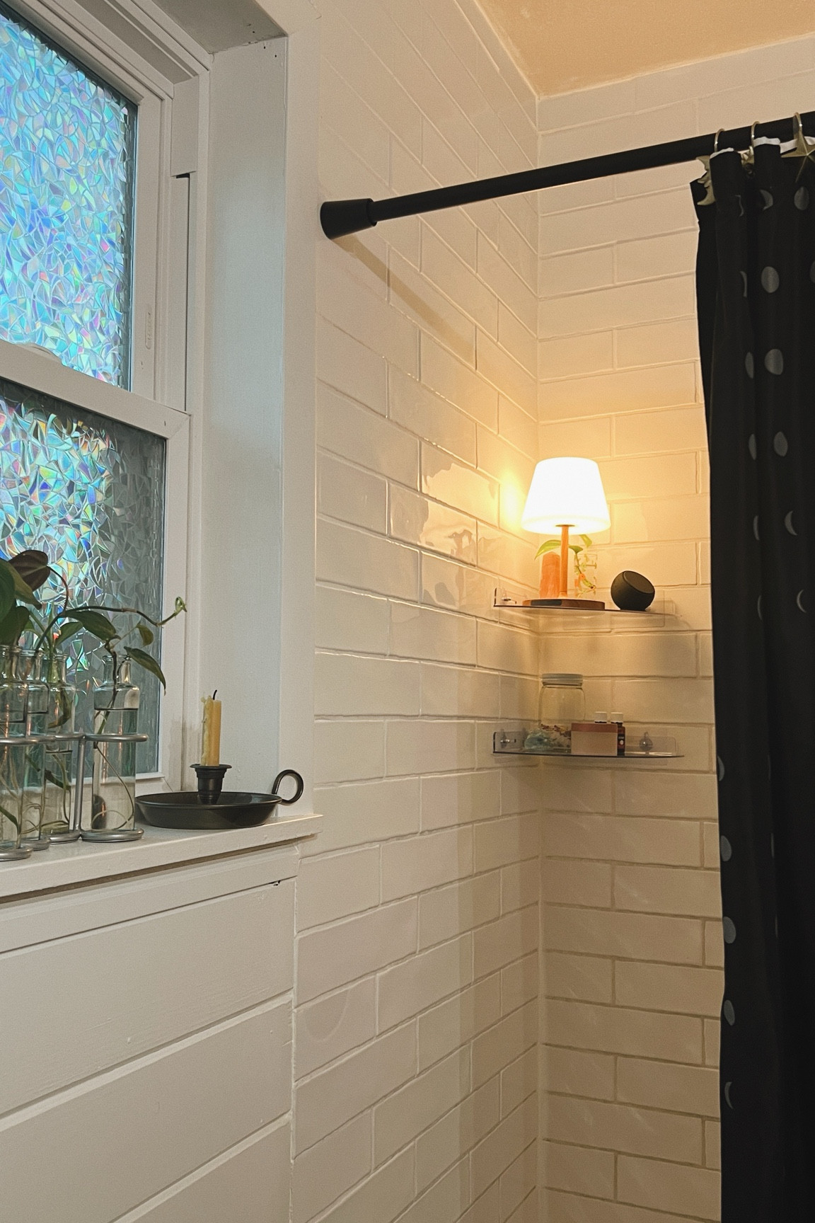 having a little mood lighting and a waterproof speaker in the shower has been a game changer 🚿 speaker is from speaqua, link on my profilee

#LTKStyleTip #LTKFindsUnder50 #LTKHome