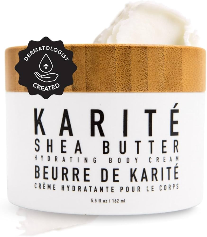 Karité Crème Corps Shea Butter Body Cream | Hydrating Moisturizer for Dry & Sensitive Skin | ... | Amazon (US)