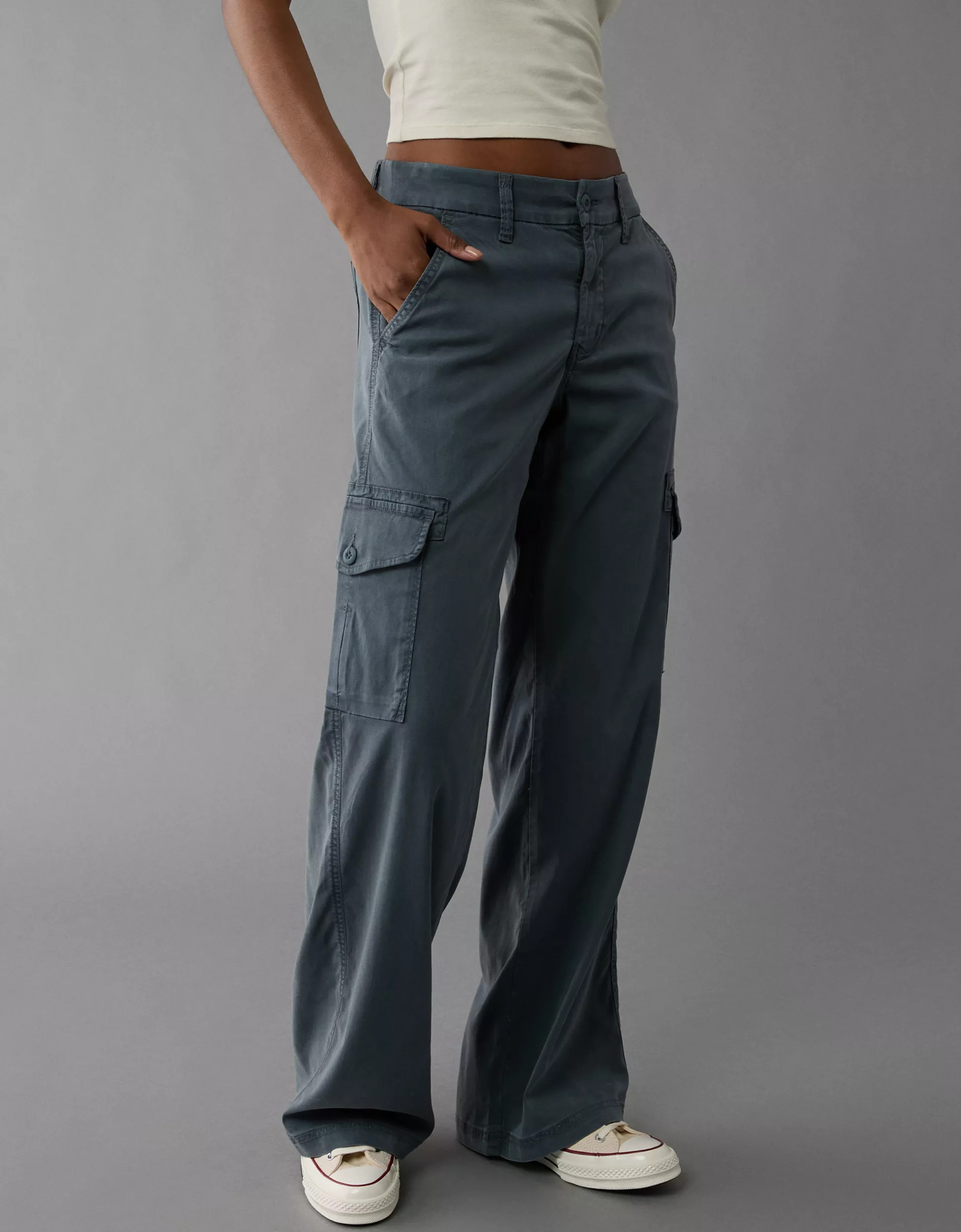 AE Dreamy Drape Cargo Trouser | American Eagle Outfitters (US & CA)