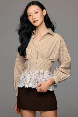 En Saison Juliette Buttondown Top | Anthropologie (US)