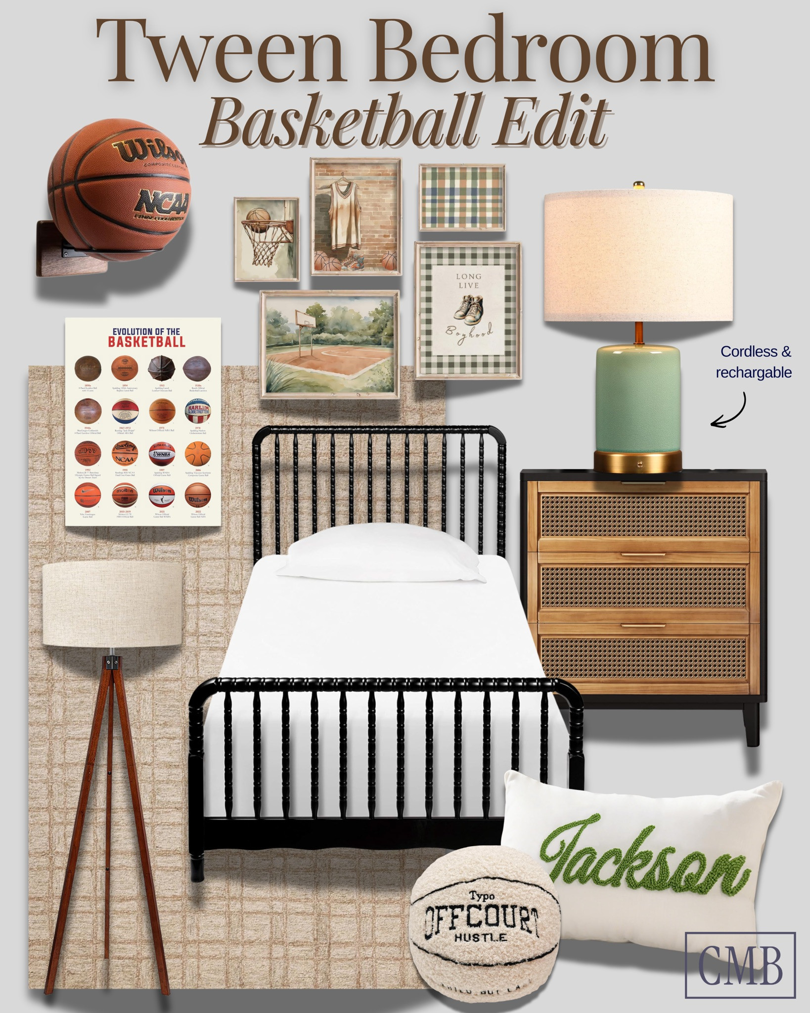For the basketball-loving tween who’s outgrown the “kid room” stage but still wants something fun 🏀🤎
This edit mixes sporty details with a more mature, neutral vibe—perfect for that in-between age. Cozy, cool, and totally Amazon-friendly!

#tweenbedroomideas #basketballbedroom #sportsthemedroom #kidsroominspo #amazonhomefinds #boyroomdecor #tweenroommakeover #bedroominspiration 

 #LTKSeasonal #LTKHome #LTKKids