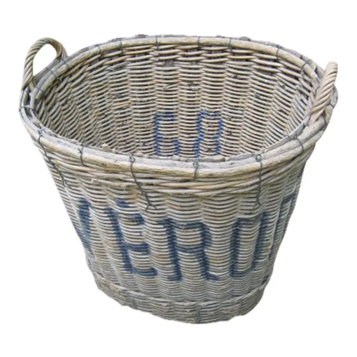 French Wine Basket | Chairish