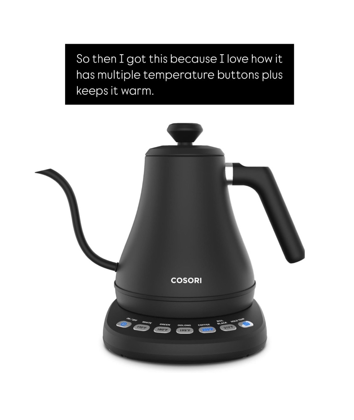 For all the tea drinkers! Love the different temperature buttons and how it keeps it warm  

#LTKFindsUnder100 #LTKSeasonal #LTKHome