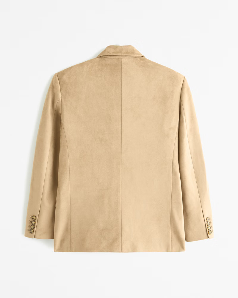 Women's Faux Suede Slouchy Blazer | Women's Coats & Jackets | Abercrombie.com | Abercrombie & Fitch (US)