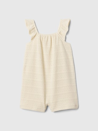 babyGap Crochet Flutter Romper | Gap Factory