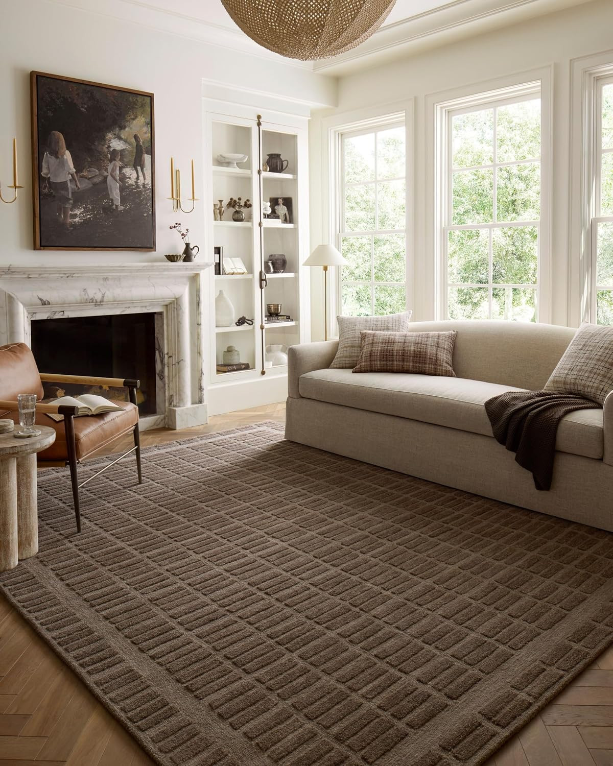 Loloi Chris Loves Julia Bradley Cocoa/Cocoa 2'-6" x 7'-6" Runner Rug | Amazon (US)