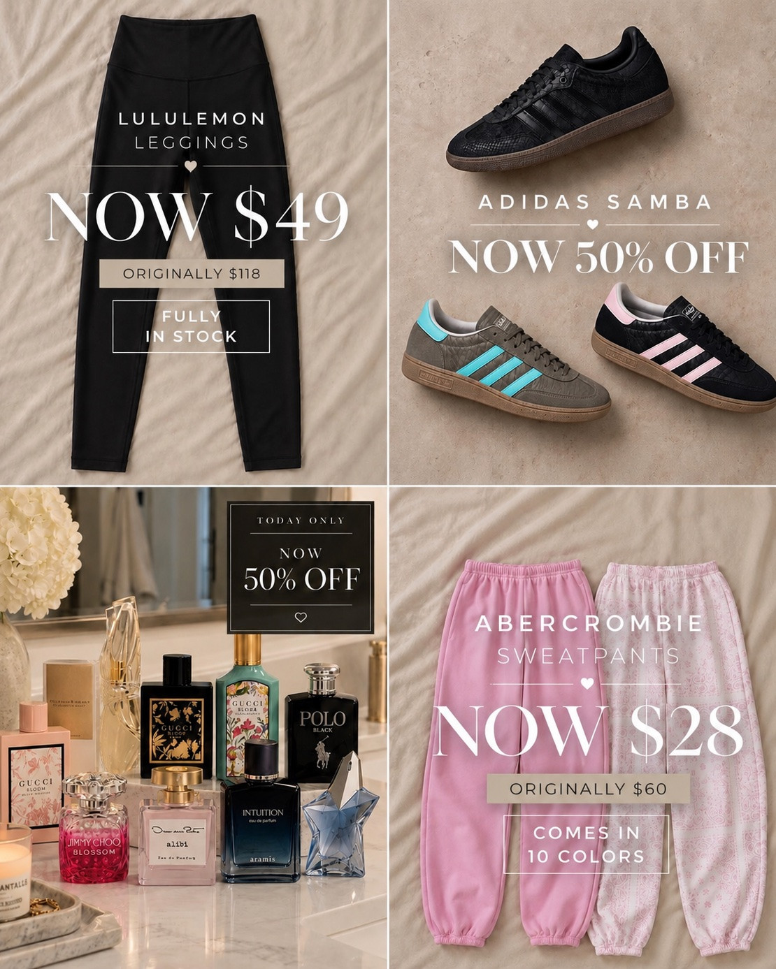 Rounding up today’s best sales! Plus, tons of perfumes are 50% off today only!