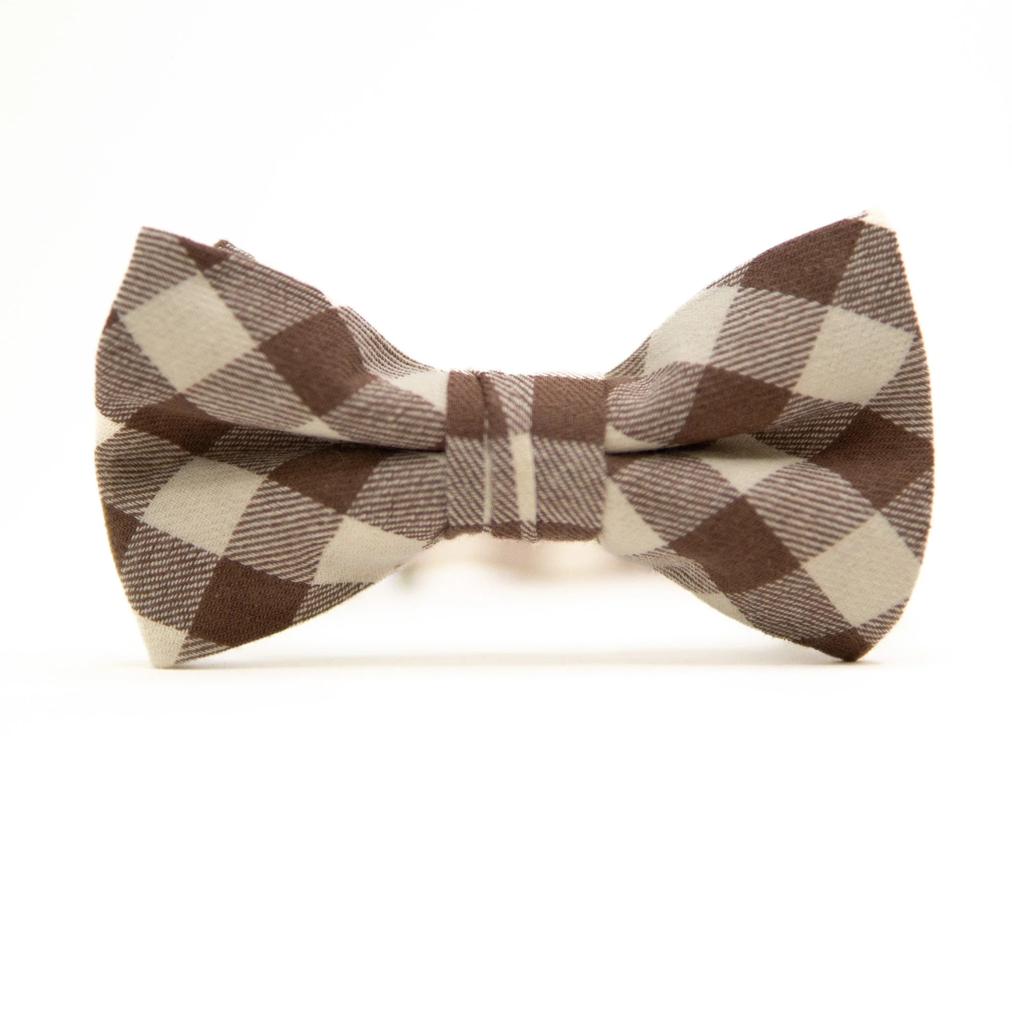 Fawn Gingham Bow Tie for Boys | Boon Ties