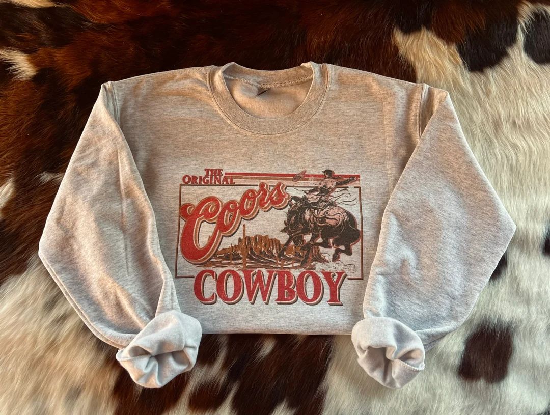 Coors Cowboy Sweatshirt | Etsy (US)