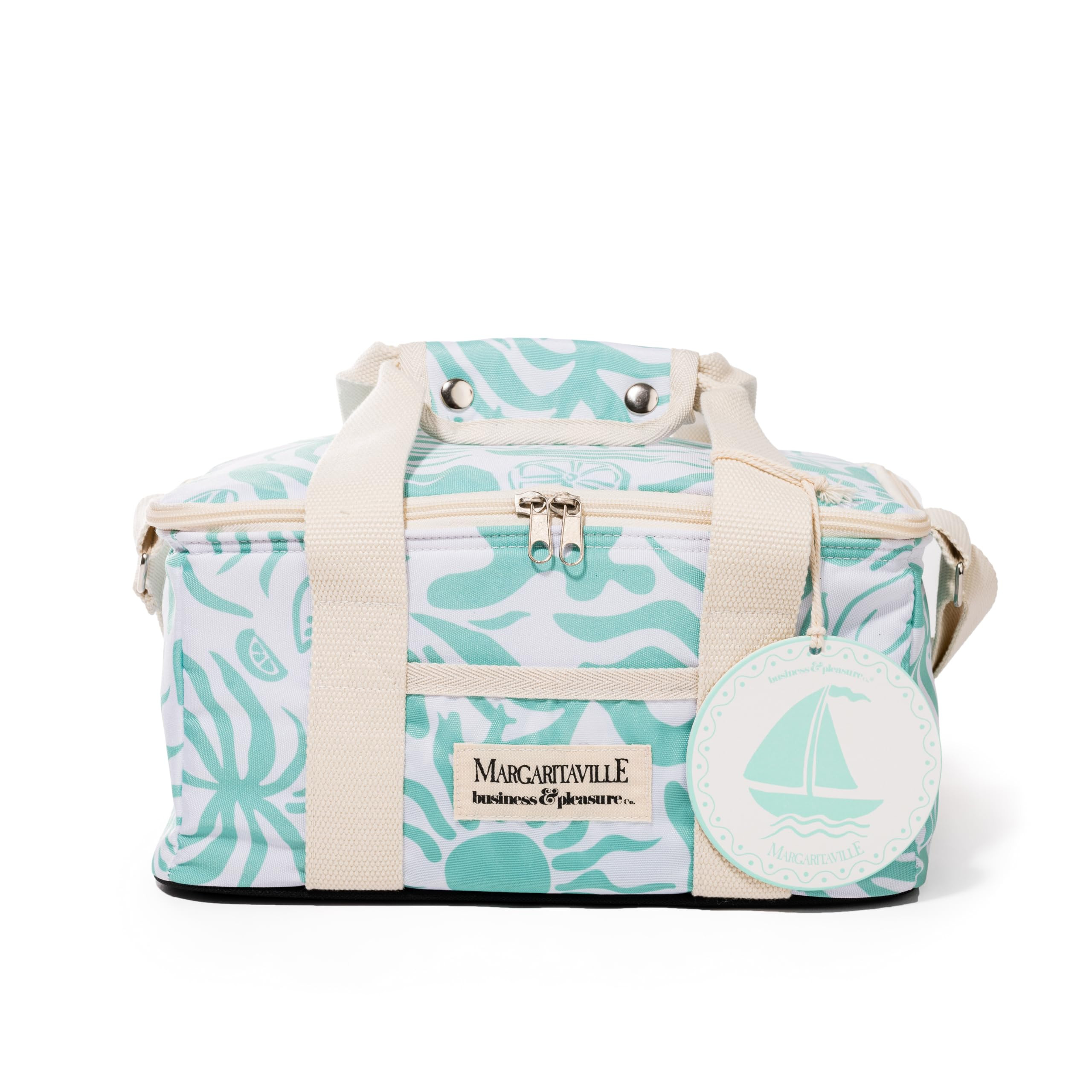 Business & Pleasure Co. Margaritaville Volcano Cooler Bag, Last Mango Green Stripe | Amazon (US)