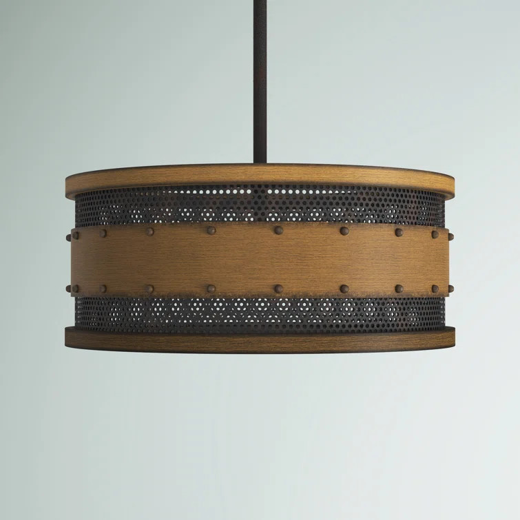 Ike 4 - Light Unique / Statement Drum Pendant | Wayfair North America