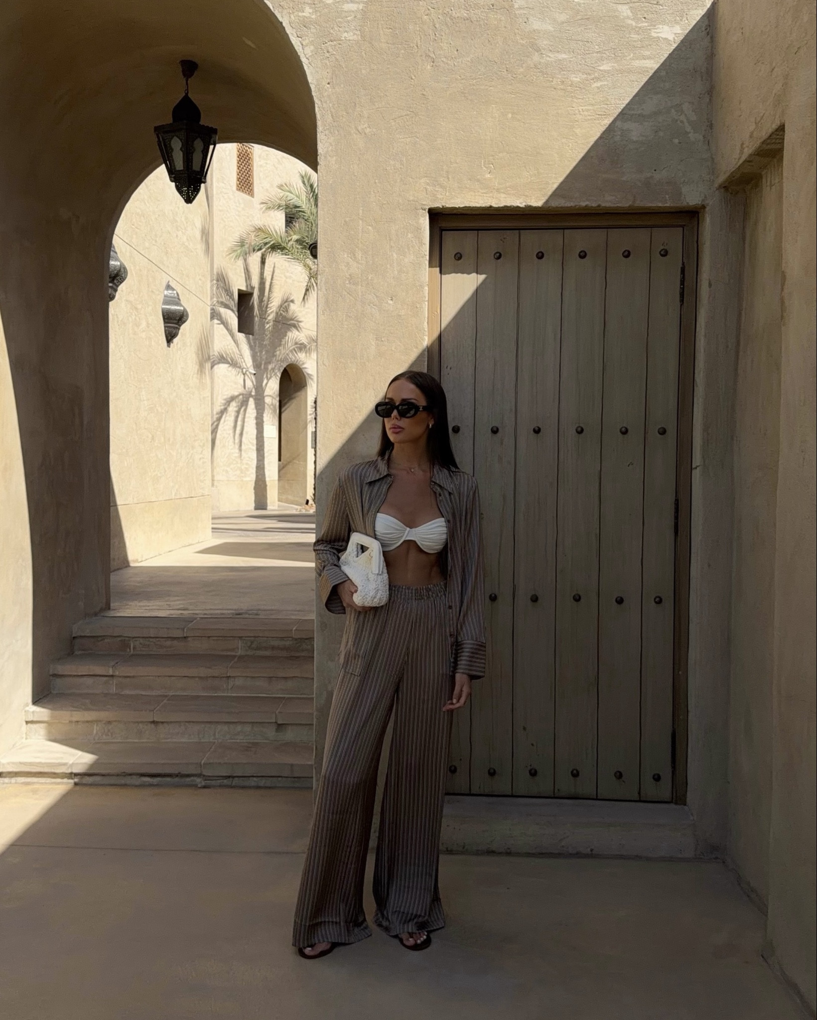 Neutral satin set 🐪 

I’m wearing a size XS trousers and S shirt

Dubai desert, mango, neutral style, resortwear, winter sun, vacation, vacay style, chic style, bikini cover up, poolside, beach look 

#LTKtravel #LTKstyletip