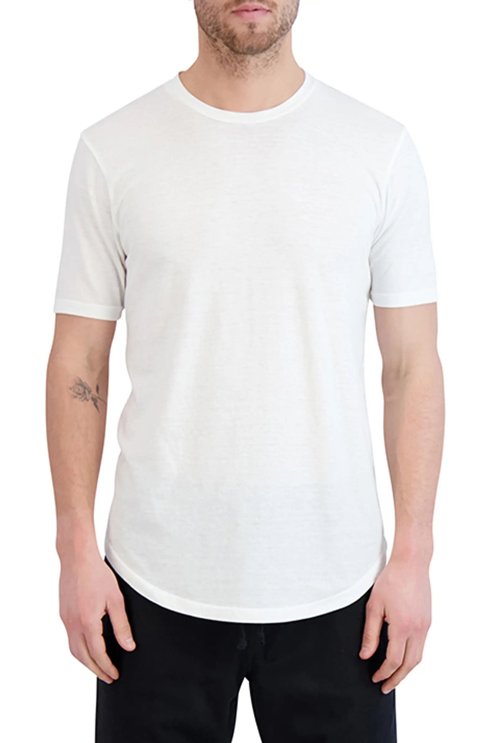 Tri-Blend Scallop Crew T-Shirt | Nordstrom