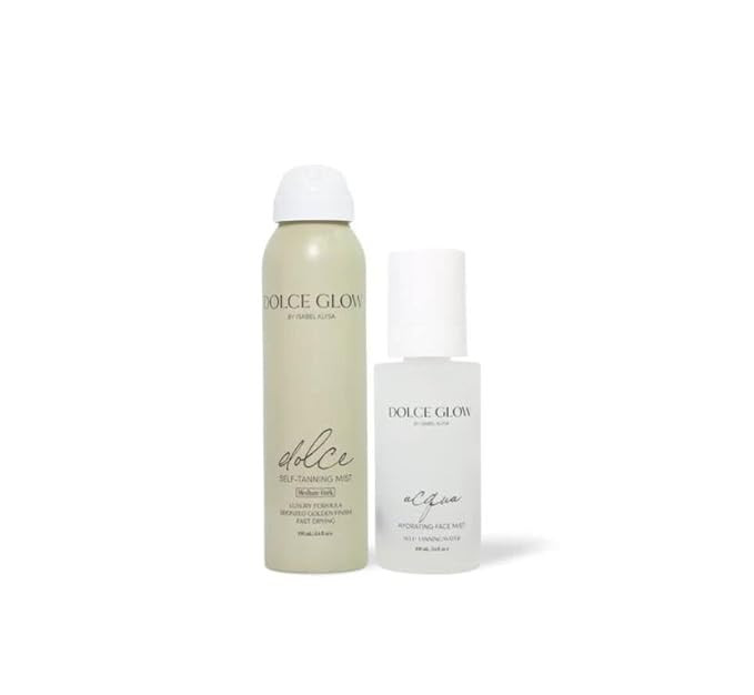 DOLCE GLOW Devin + Hunter Glow Bundle - Dolce Self-Tanning Mist Travel Size and Acqua Hydrating F... | Amazon (US)