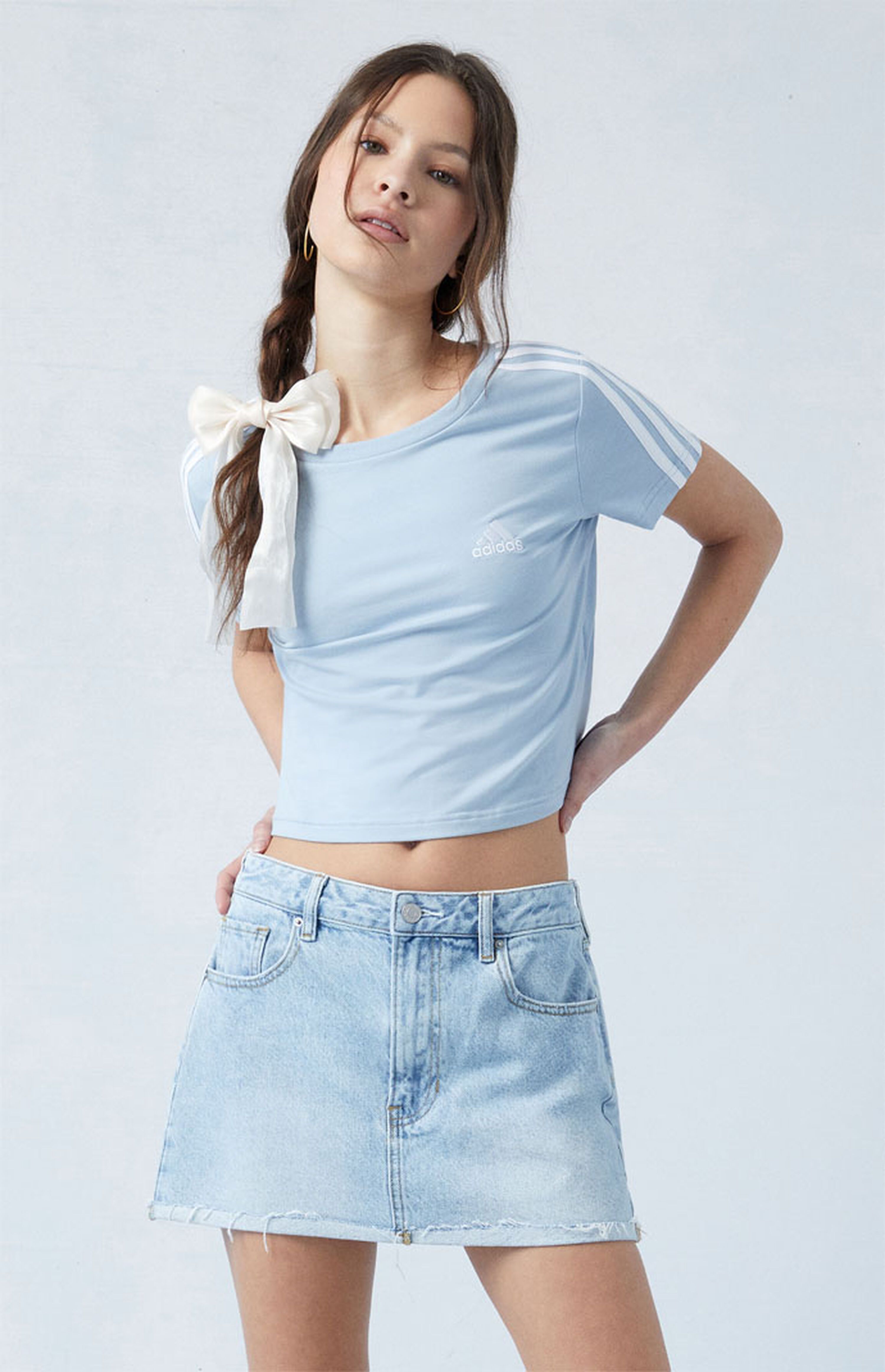 PacSun Medium Indigo Low-Rise Denim Mini Skirt | PacSun