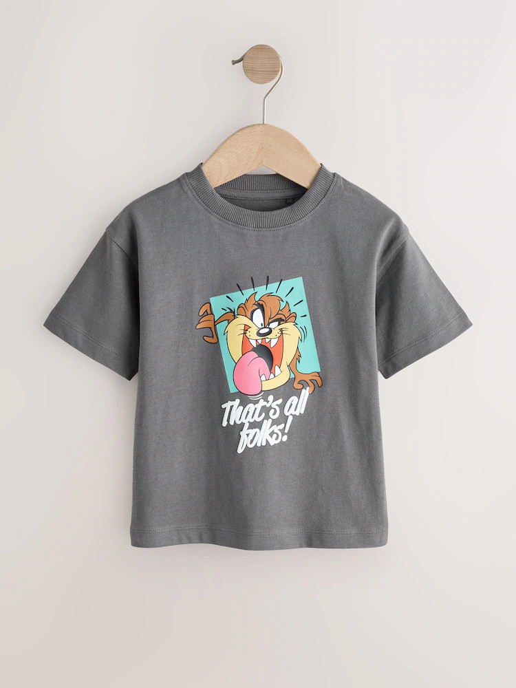 Charcoal Grey Looney Tunes Short Sleeve T-Shirt (3mths-8yrs) | Next US