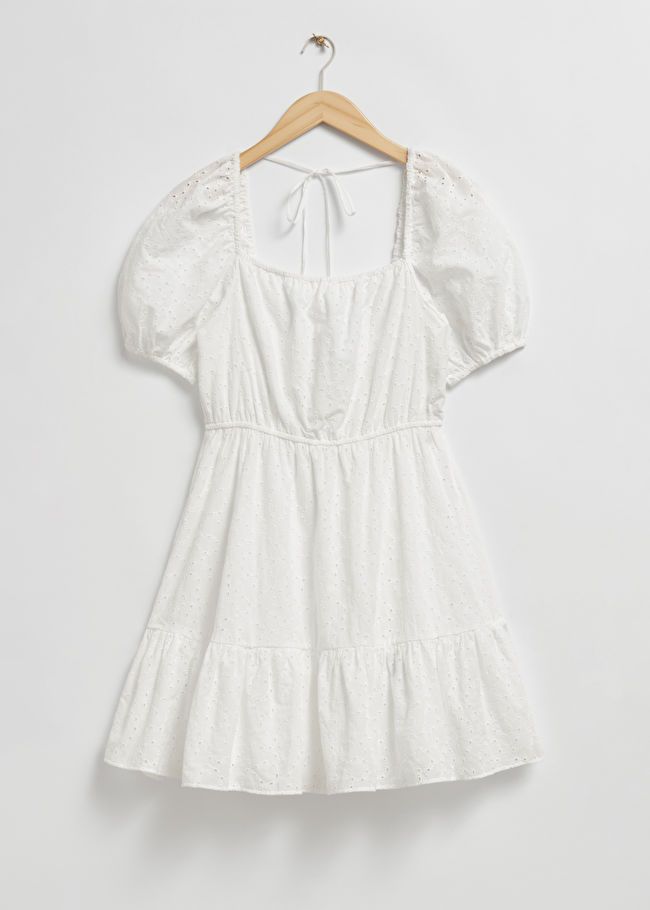 Voluminous Broderie Anglaise Mini Dress | & Other Stories US