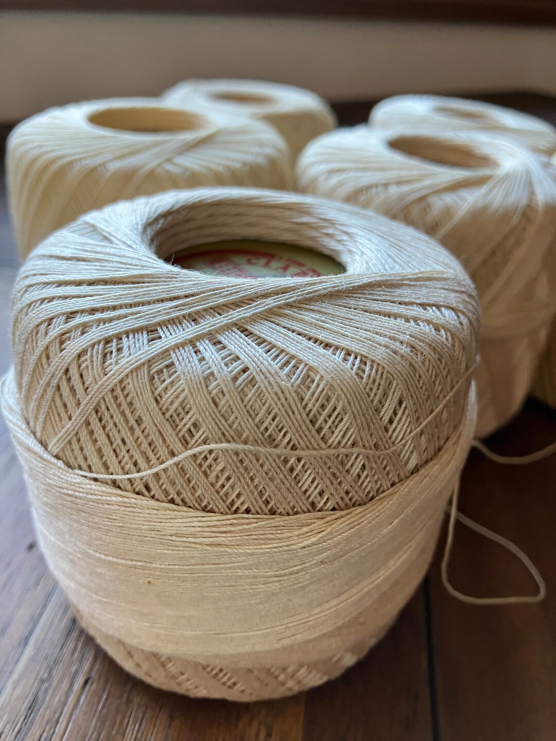 Vintage Tatting Thread Cotton Doily Lace Making Supplies Crocheting Cream Colored Set 6 Crafting ... | Etsy (US)