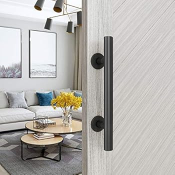 ELICIT 12 Inch, Gate Pull and Flush, Sliding Barn Door Handle Set, Solid Cast Iron Rustic Style, ... | Amazon (CA)