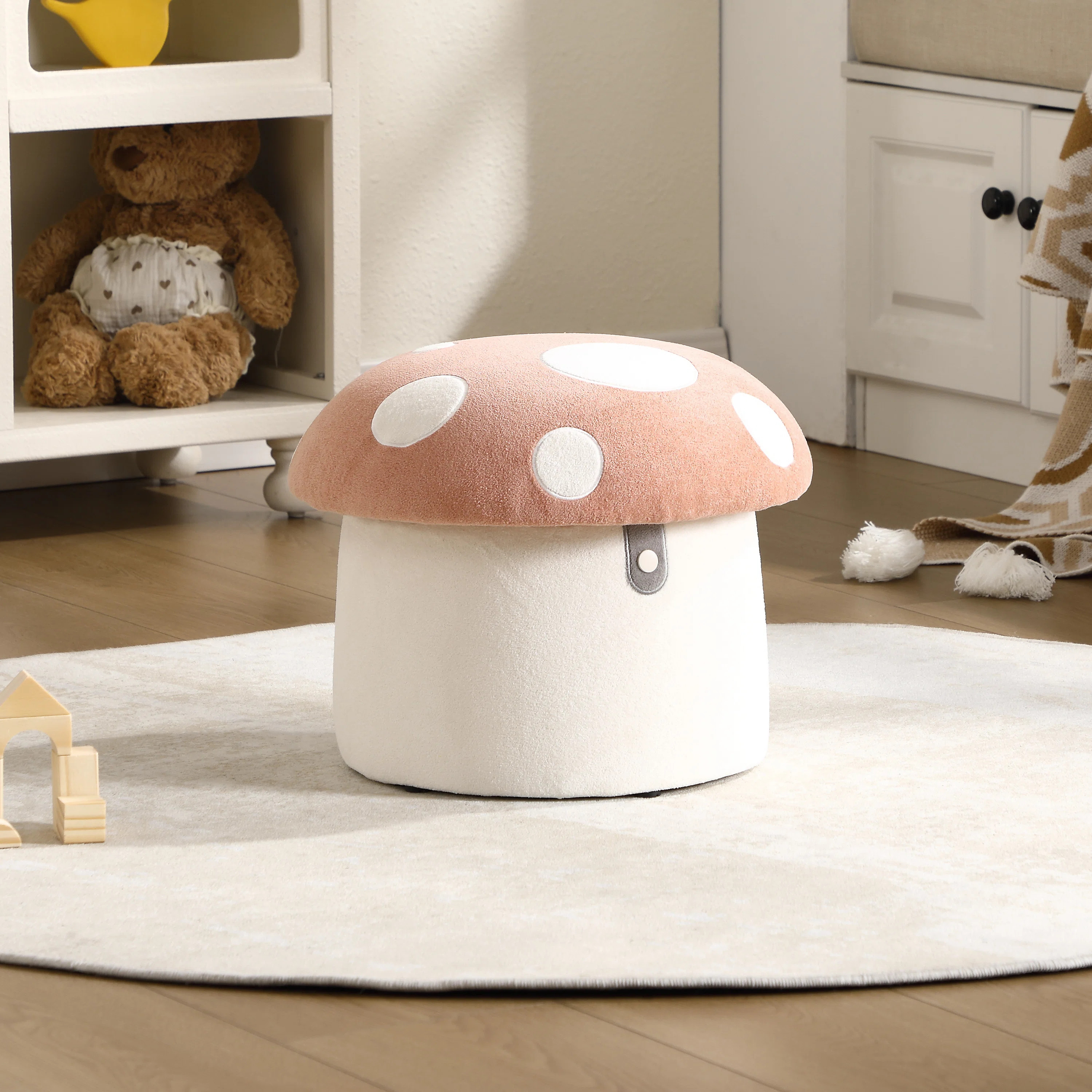 George Oliver Mushroom Kids Ottoman With Storage & Reviews | Wayfair | Wayfair North America