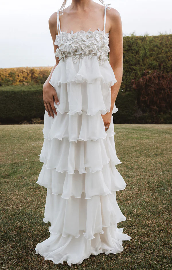 Gabriella Maxi Dress ~ White Enchanted Embellishment | Show Me Your Mumu