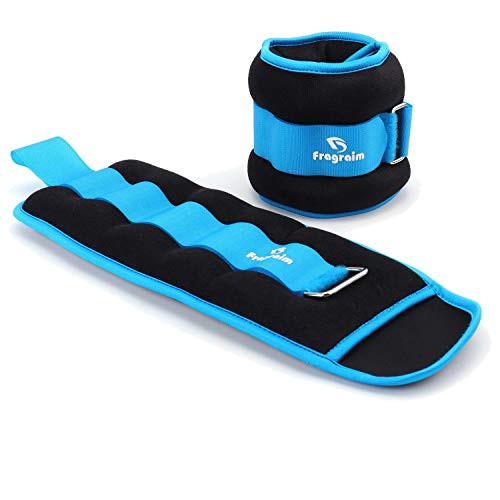 Ankle Weights for Women, Men and Kids - 4 LBS x 2 Strength Training Wrist/Leg/Arm Weight with Adjustable Strap for Jogging, Gymnastics, Aerobics, Physical Therapy (Sky Blue) | Amazon (US)