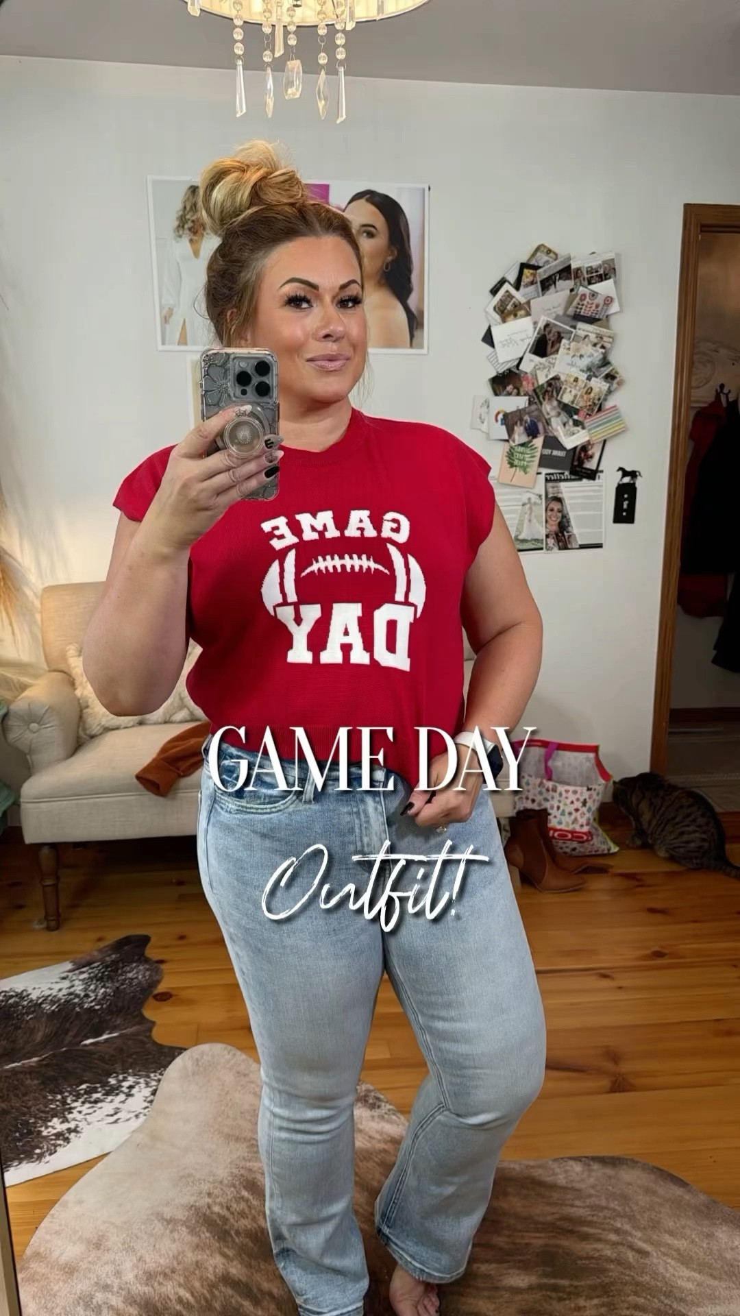These jeans are a total *touchdown* for your game day wardrobe! 🏈🙌 The light wash gives them a laid-back, fun vibe, and they look amazing with everything! Ready to cheer in style? 👖✨ #GameDayOutfit #LightWashJeans #CasualChic #FallWardrobe #LTKDenim #JeansForFall

#LTKStyleTip #LTKSeasonal