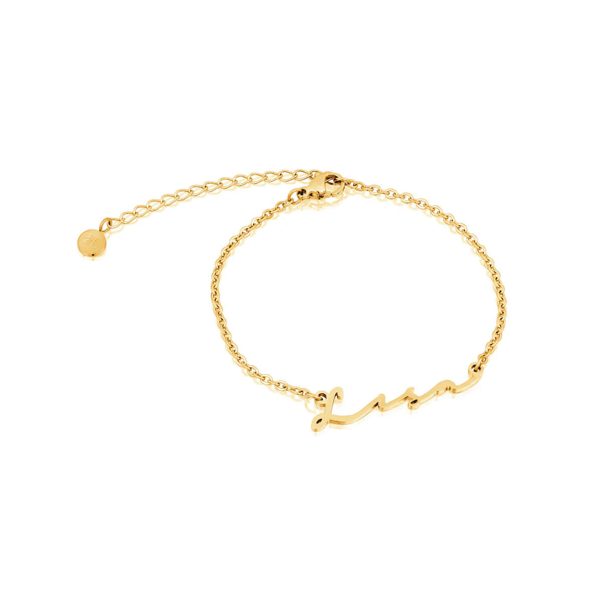 Signature Name Bracelet (Gold) | Abbott Lyon