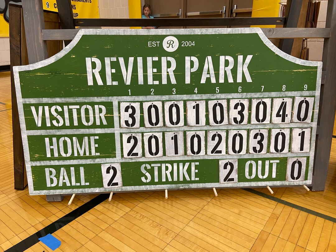 Custom Baseball Scoreboard - Vintage Baseball Scoreboard - Sports Decor - Etsy | Etsy (US)