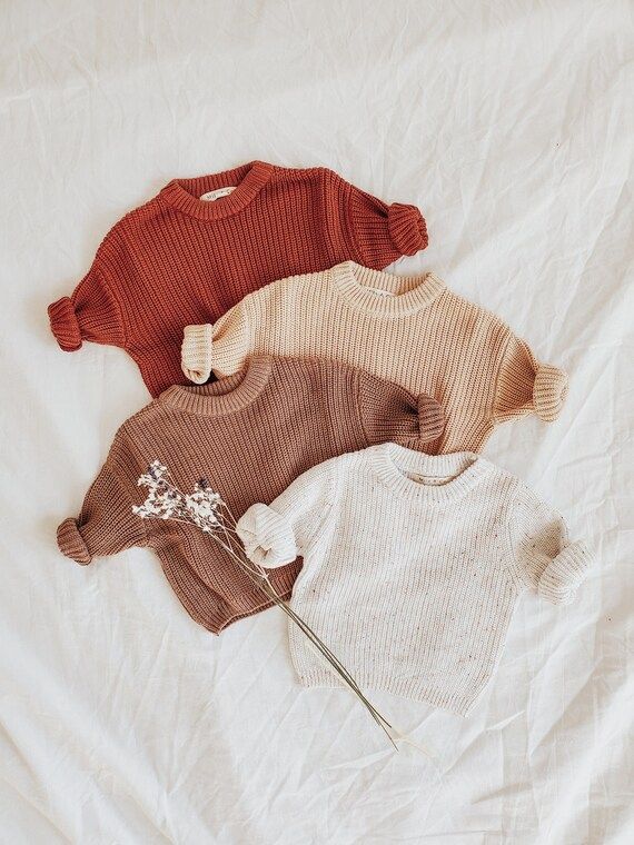 Chunky Knit Oversized Sweater Baby & Toddler Gender Neutral | Etsy | Etsy (US)